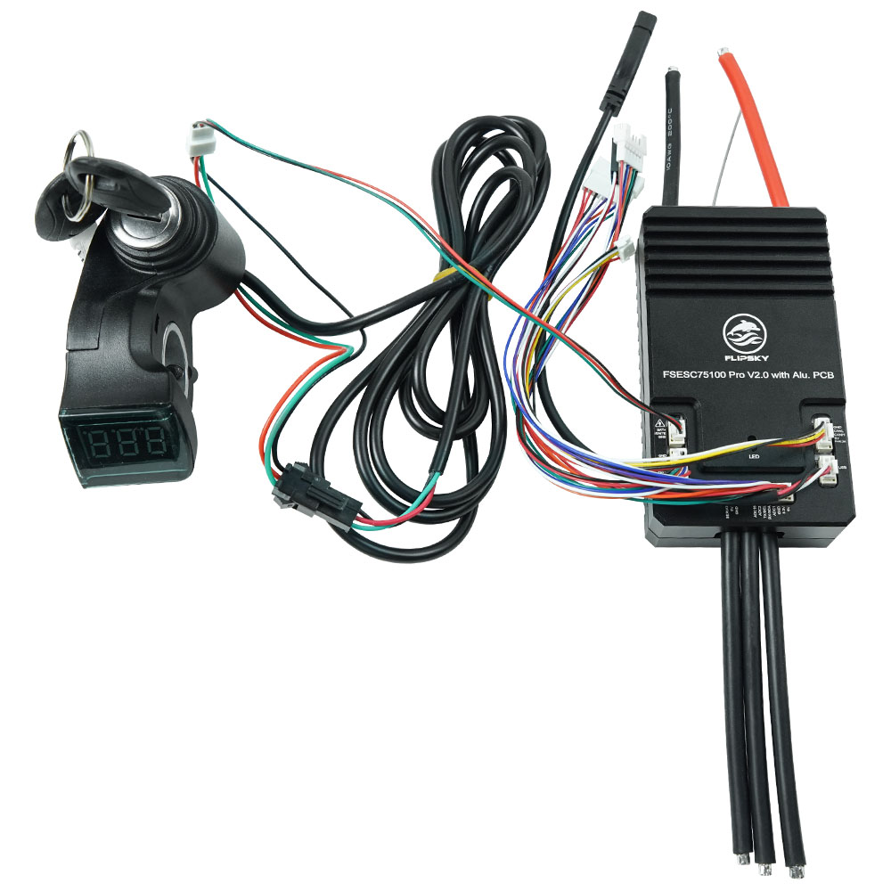 6384 Brushless Motor Sensored - Flipsky 75100 Pro V2.0 PCB in